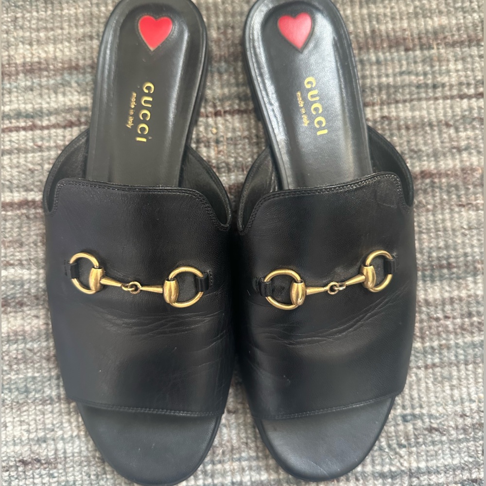 Gucci Princeton open toed Mules size 39.5